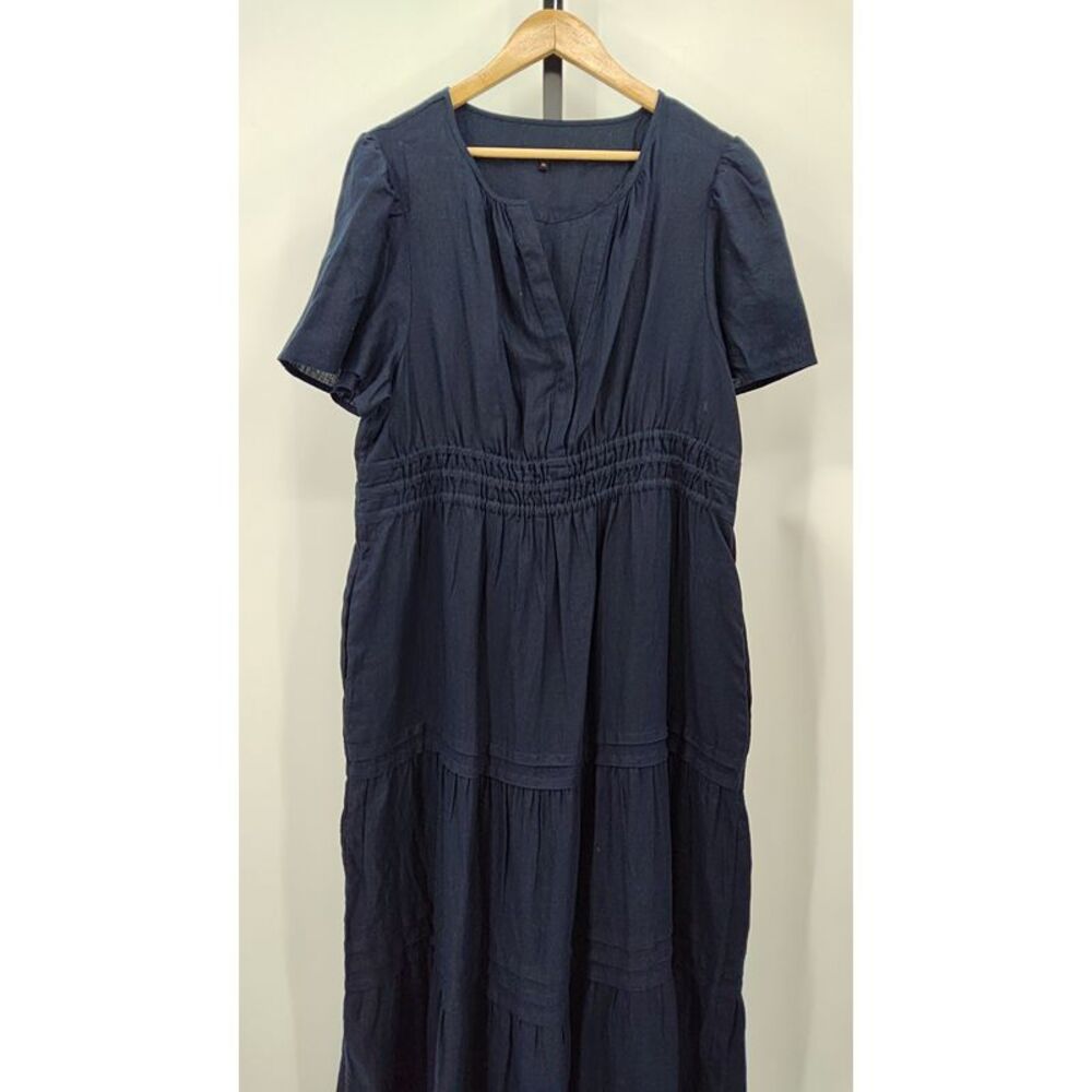 Quince Navy Blue Women's Dress